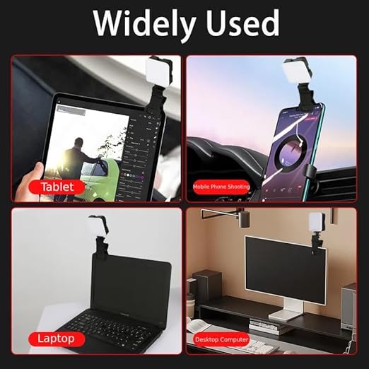 Compact & Portable Clip-On LED Light With Adjustable Brightness